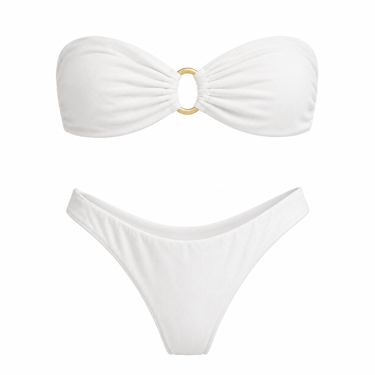 Aurelia Halka Detaylı Beyaz Bikini Takımı