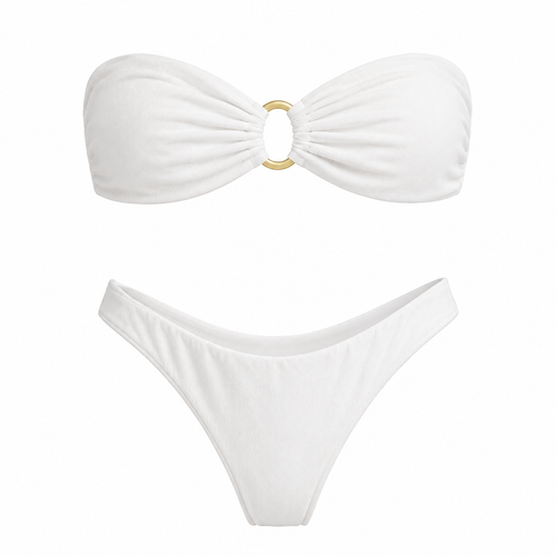 Aurelia Halka Detaylı Beyaz Bikini Takımı