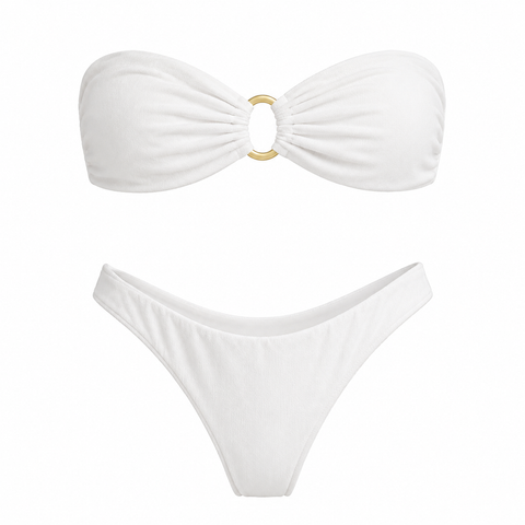 Aurelia Halka Detaylı Beyaz Bikini Takımı